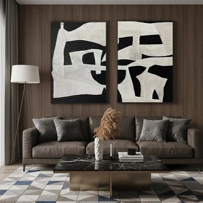 Abstract Painting Set of 2 #PB244 ArtiQuo