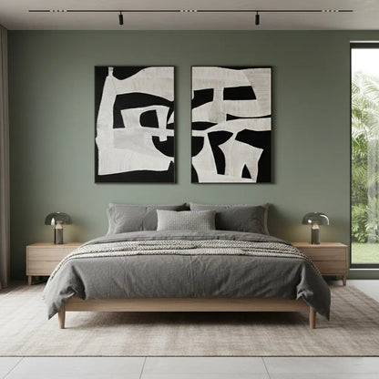 Abstract Painting Set of 2 #PB244 ArtiQuo