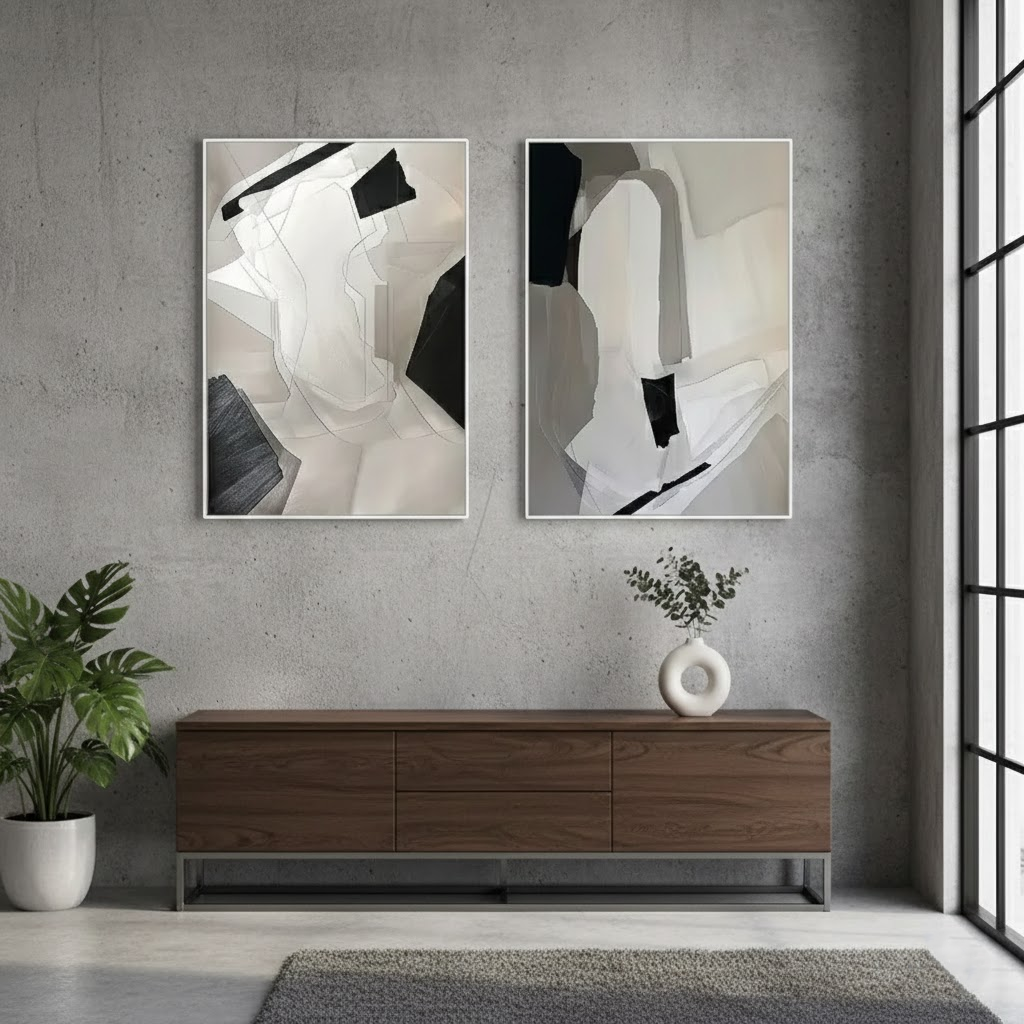 Abstract Painting Set of 2 #PB245