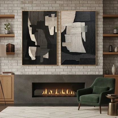 Abstract Painting Set of 2 #PB246 ArtiQuo