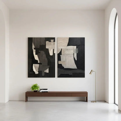 Abstract Painting Set of 2 #PB246 ArtiQuo