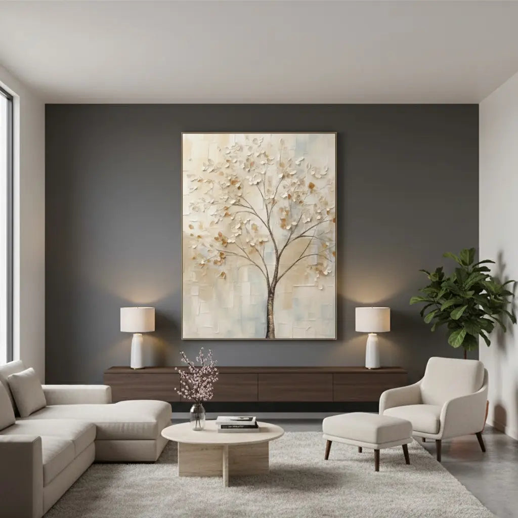Flower And Tree Painting #P247 ArtiQuo