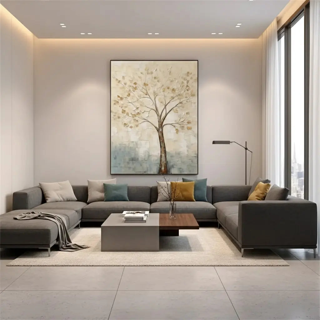 Flower And Tree Painting #P248 ArtiQuo