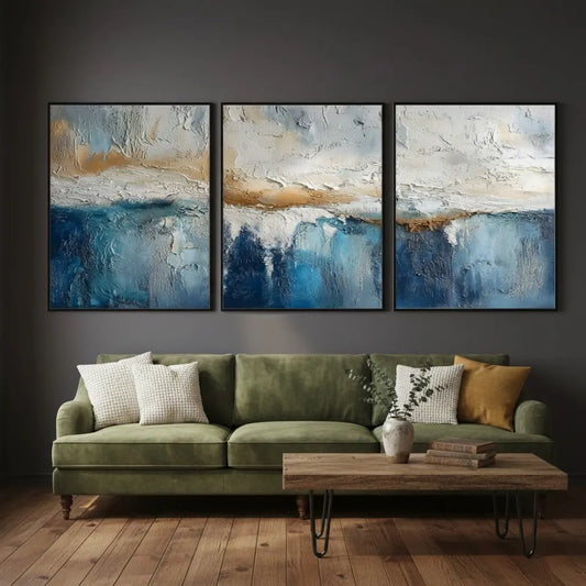 Abstract Wall Art Set of 3 #PB248 ArtiQuo