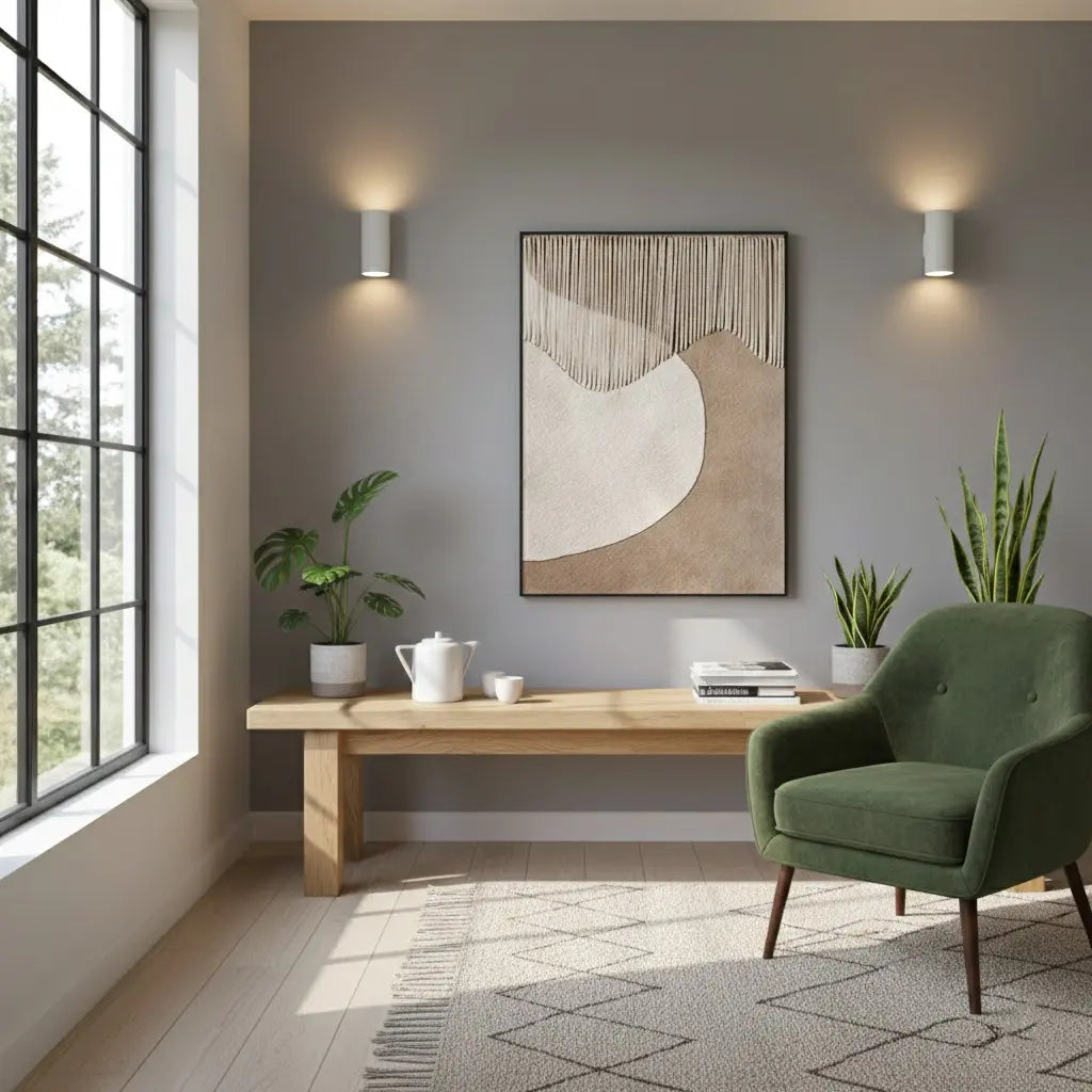 Beige & Brown Abstract #PB23 ArtiQuo
