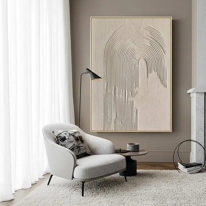 Beige & Brown Abstract #BBM27 ArtiQuo