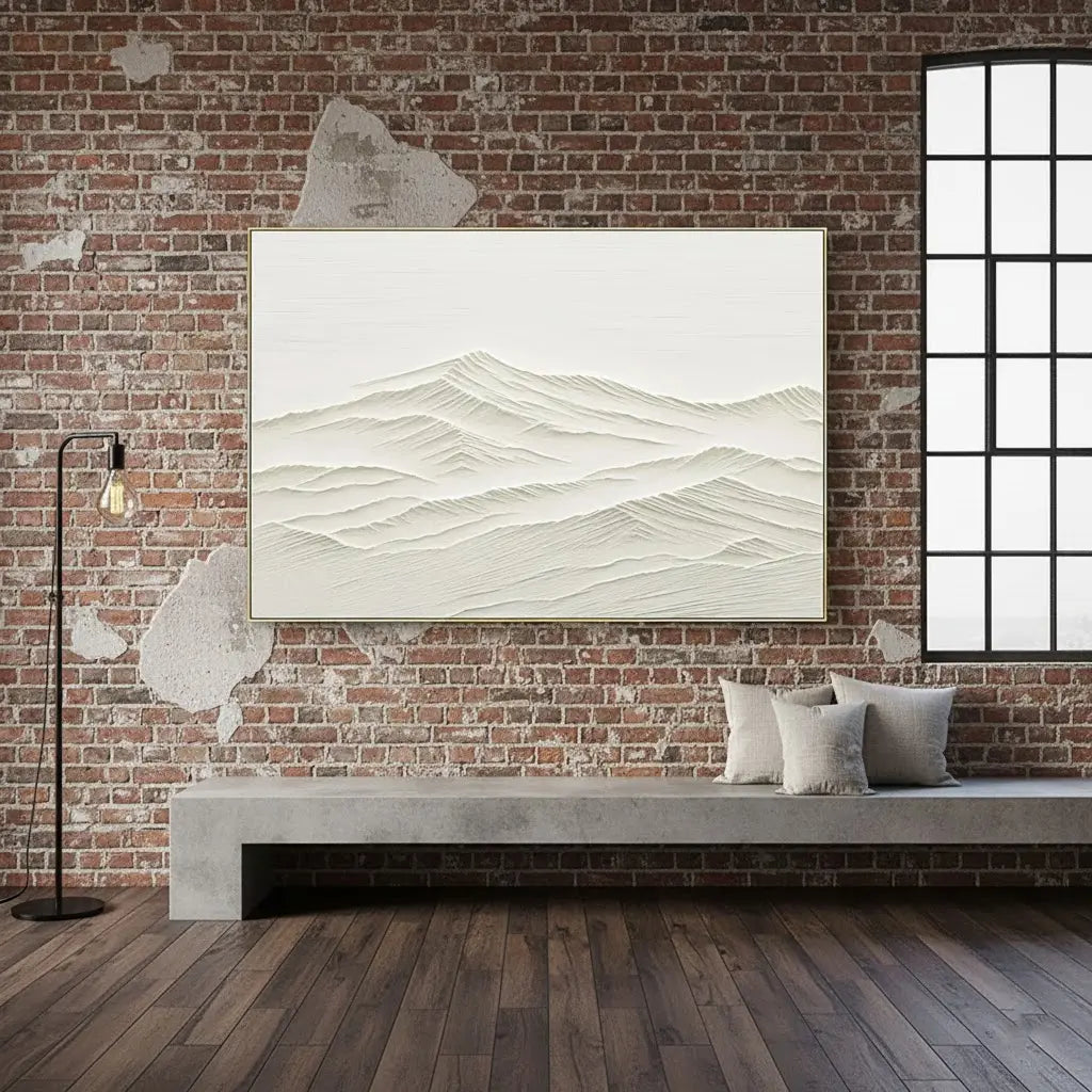 Plaster Art Minimalist Textured Painting #P28 ArtiQuo