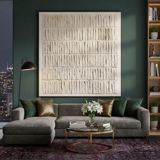 Beige & Brown Abstract #BBM30 ArtiQuo