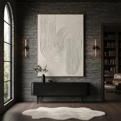 Beige & Brown Abstract #BBM34 ArtiQuo