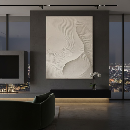 Beige & Brown Abstract #BBM35 ArtiQuo