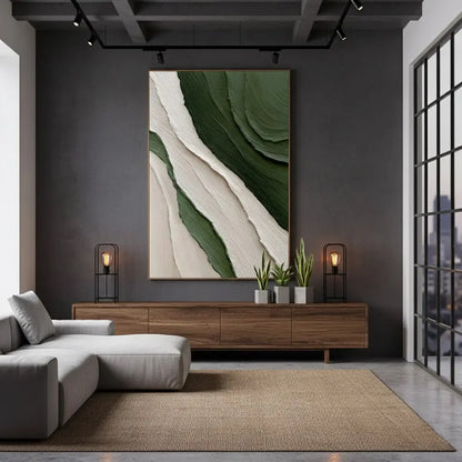 Blue & Green Abstract #PB32 ArtiQuo