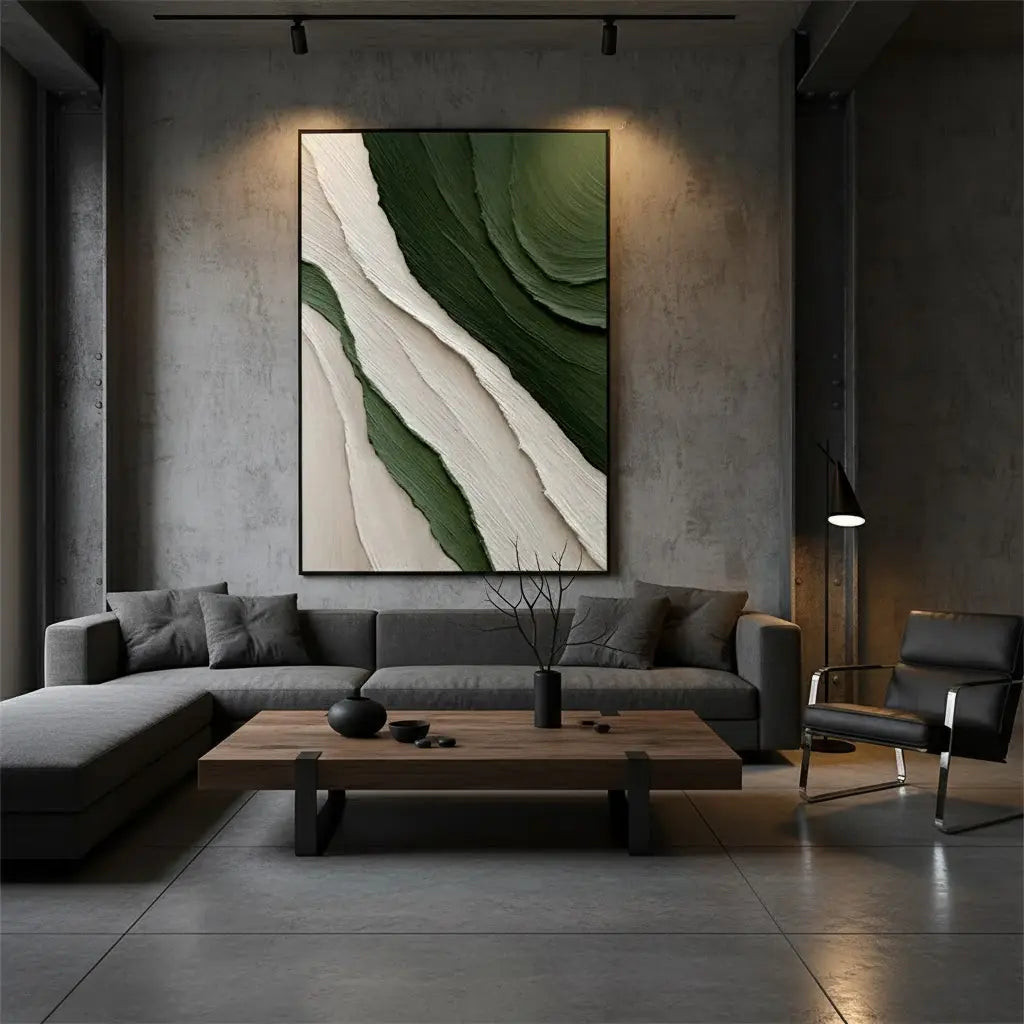 Blue & Green Abstract #PB32 ArtiQuo