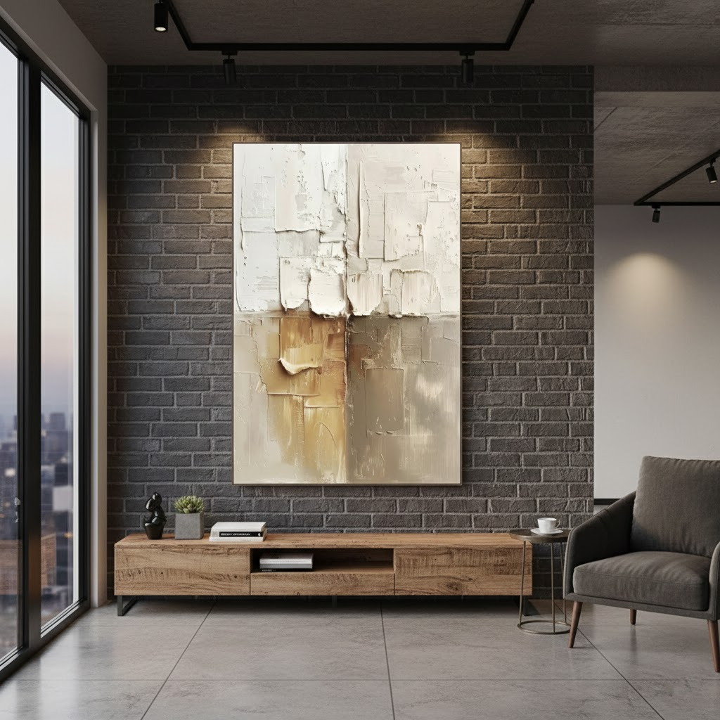 Abstract Textured Wall Art #BBM37 ArtiQuo