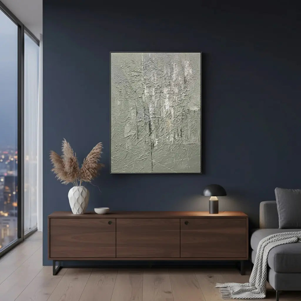 Blue & Green Abstract #PB42 ArtiQuo