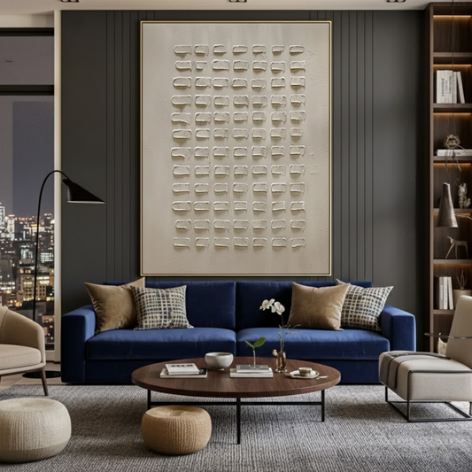 Beige & Brown Abstract #BBM39 ArtiQuo