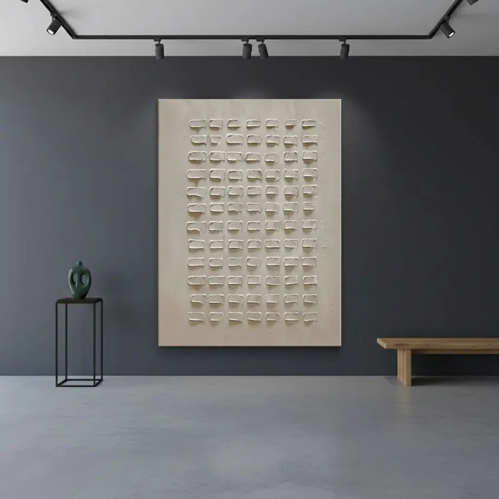 Beige & Brown Abstract #BBM39 ArtiQuo