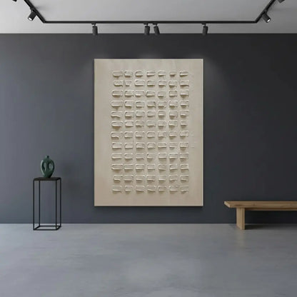 Beige & Brown Abstract #BBM39 ArtiQuo