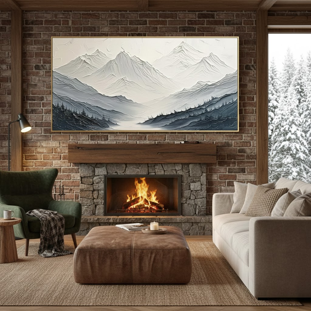 Plaster Art Minimalist Textured Painting #P3 ArtiQuo