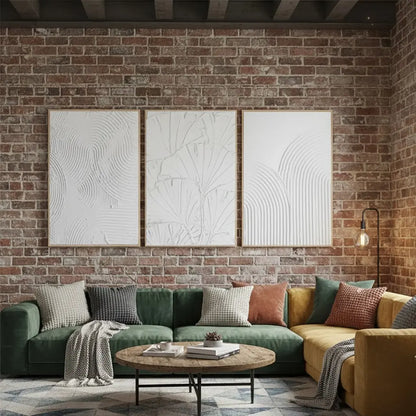 Minimalistic Balance Canvas Painting Set of 3 #P42 ArtiQuo
