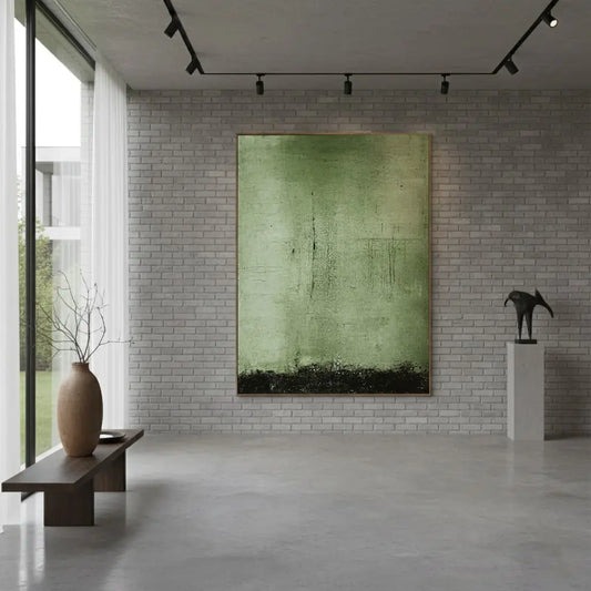 Black & Green Abstract #PB50 ArtiQuo