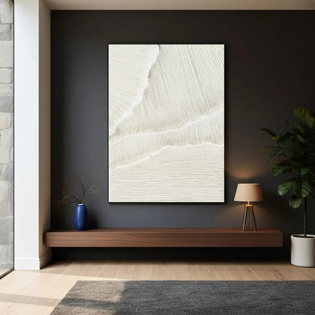 Plaster Art Minimalist Textured Painting #P4 ArtiQuo