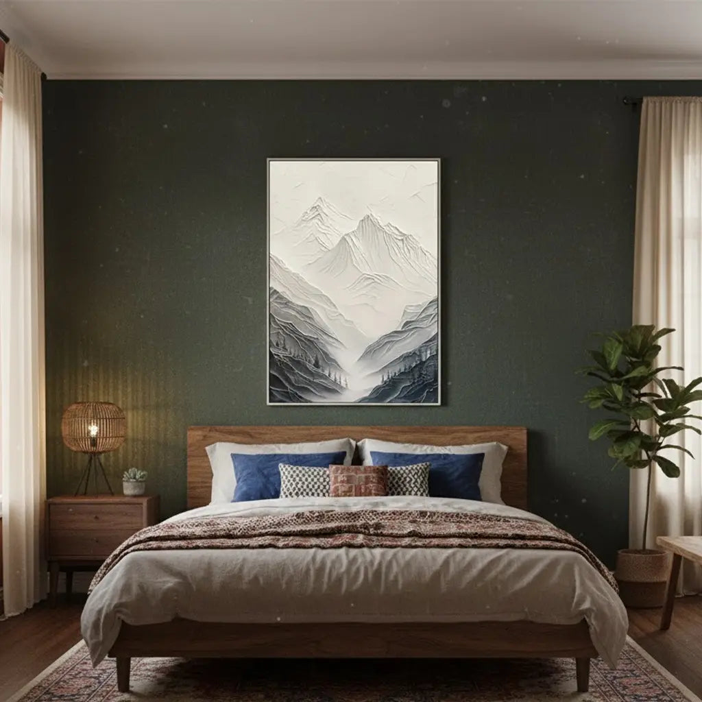 3D Textured Plaster Art Minimalist Wall Art #P50 ArtiQuo