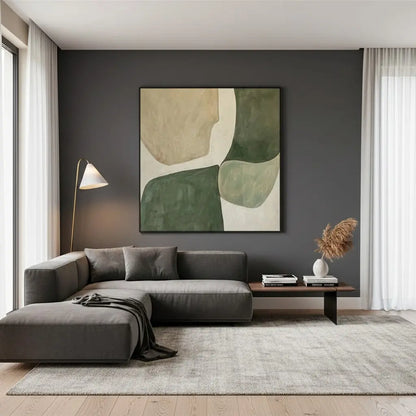 Blue & Green Abstract #PB29 ArtiQuo