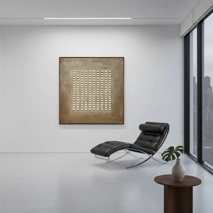 Beige & Brown Abstract #PB58 ArtiQuo