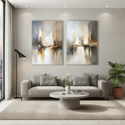 Abstract Painting Set of 2 #P62 ArtiQuo
