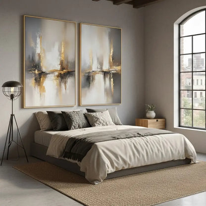 Abstract Painting Set of 2 #P62 ArtiQuo