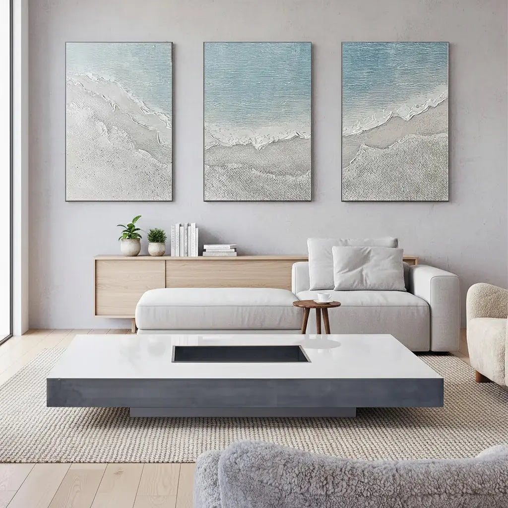Ocean And Sky Painting Set of 3 #P63 ArtiQuo