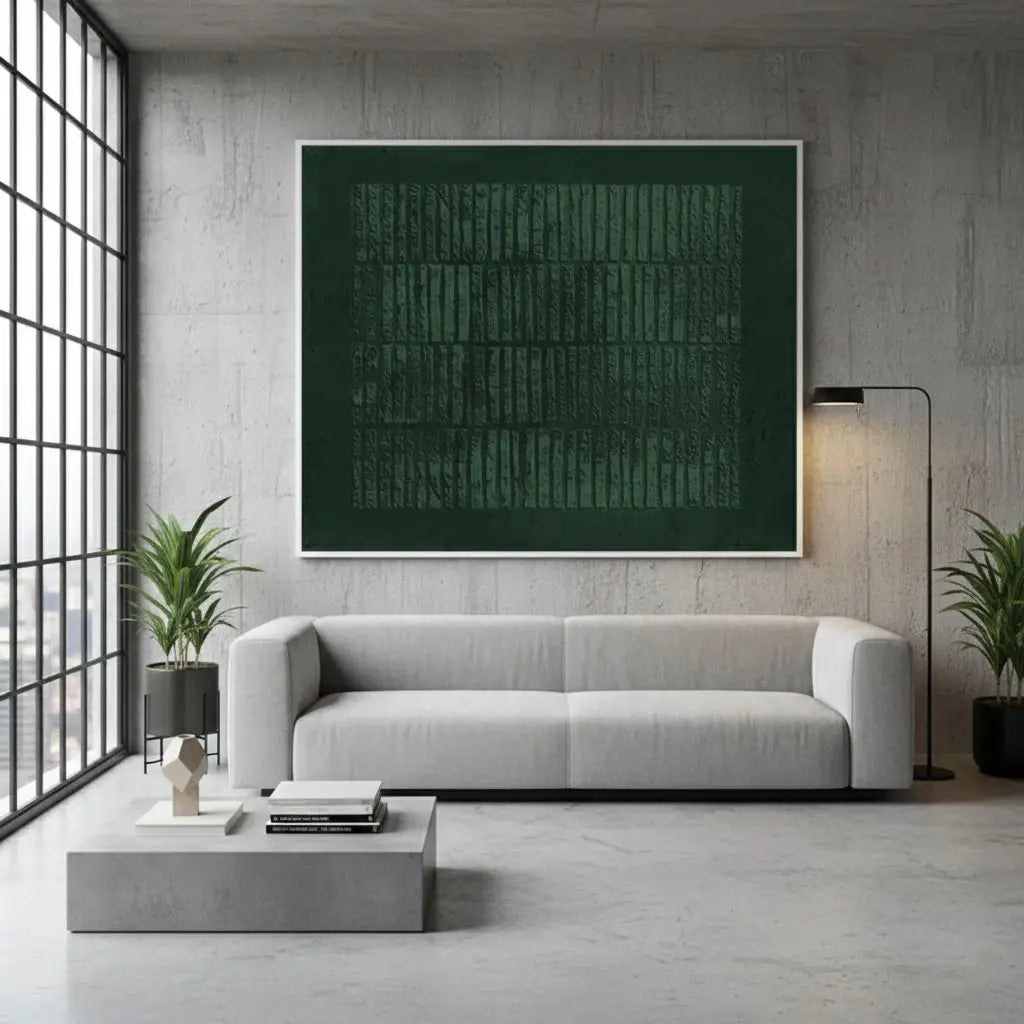 Blue & Green Abstract #PB66 ArtiQuo