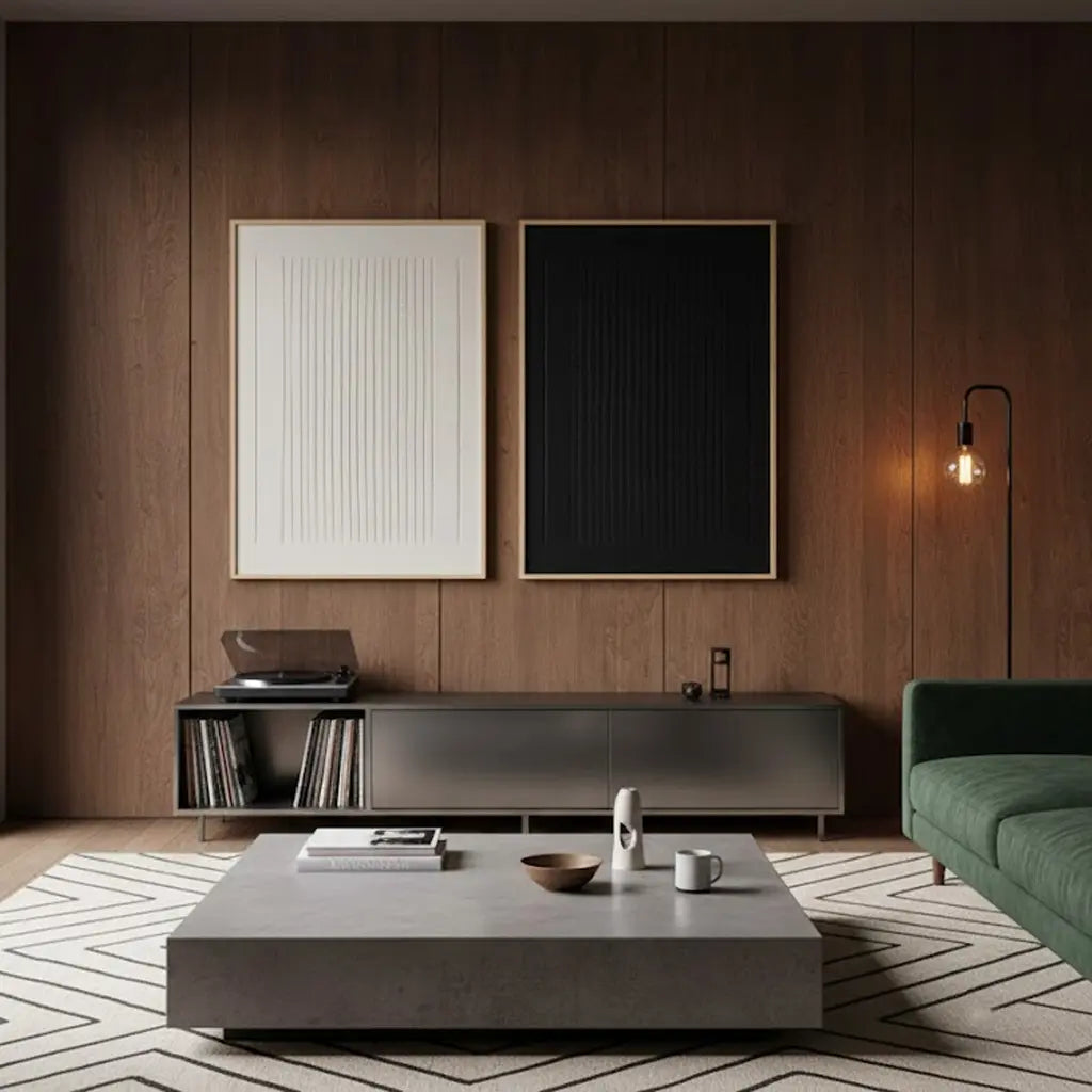 Minimalist Textured Painting Canvas Set of 2 #BM6 ArtiQuo