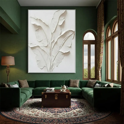 Beige Flower & Tree Abstract Texture Canvas Art #P70 ArtiQuo