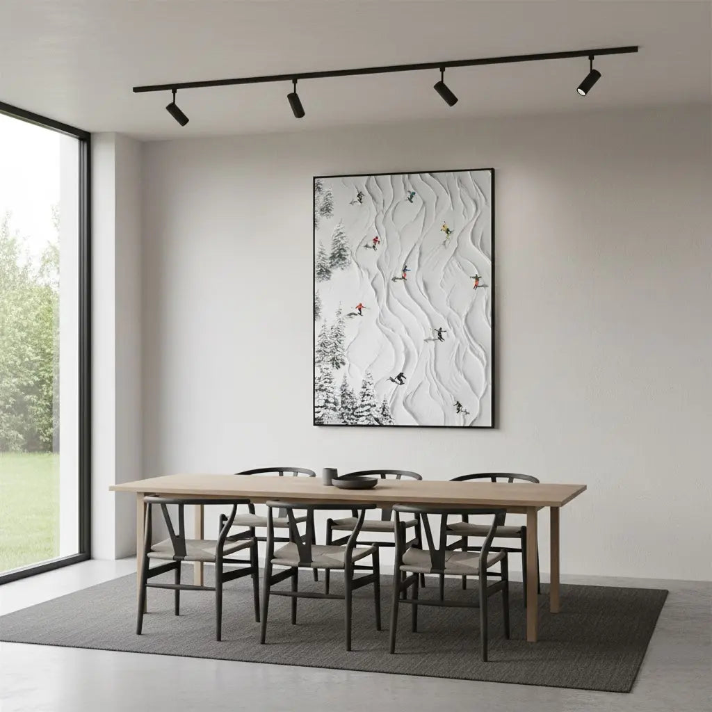 Beige Abstract Textured Wall Art #P10 ArtiQuo