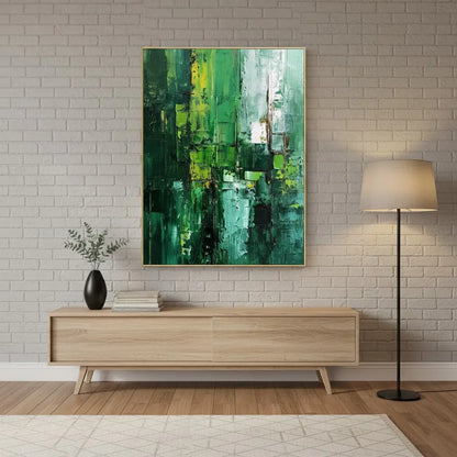 Blue & Green Abstract #PB85 ArtiQuo