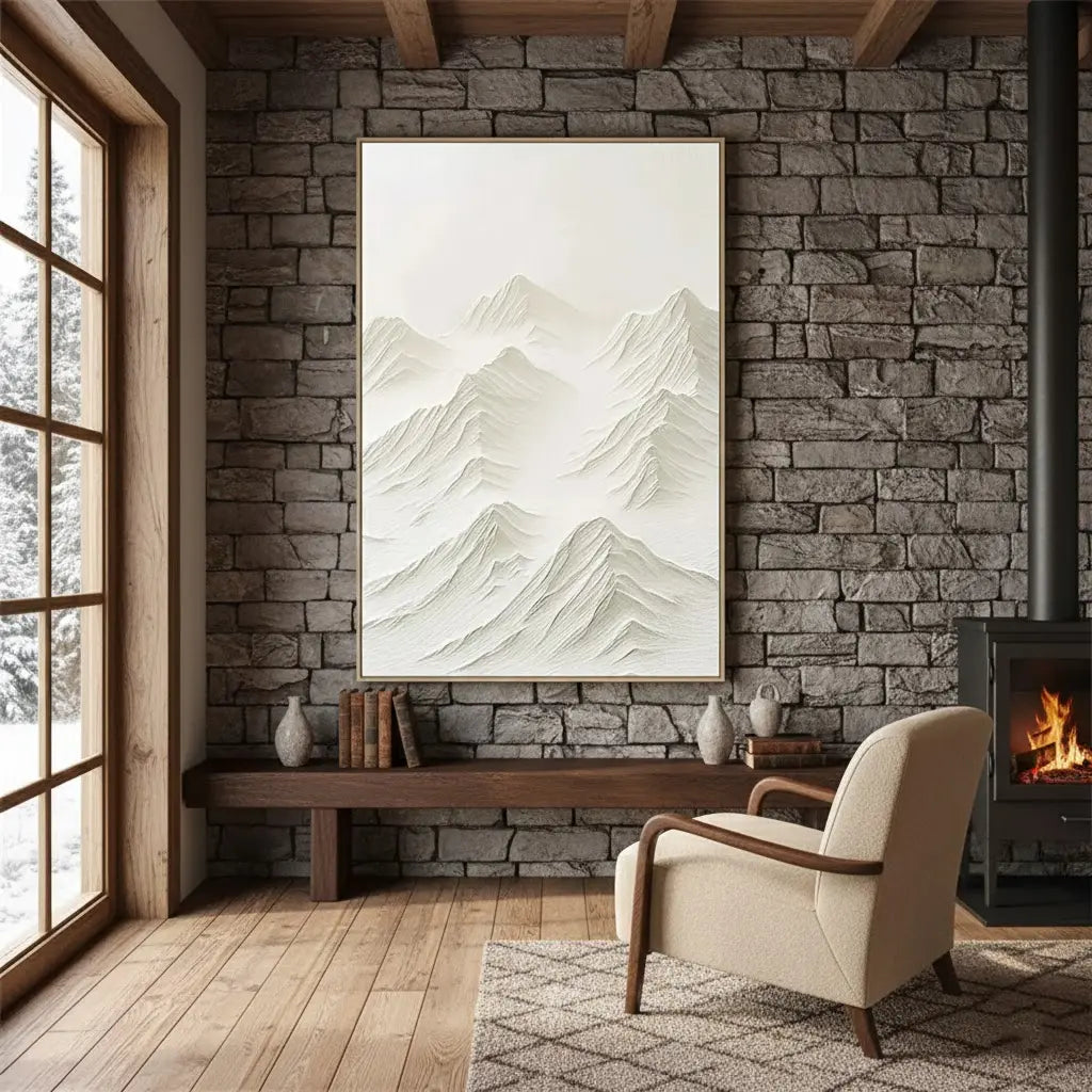 Plaster Art Minimalist Textured Painting #P88 ArtiQuo