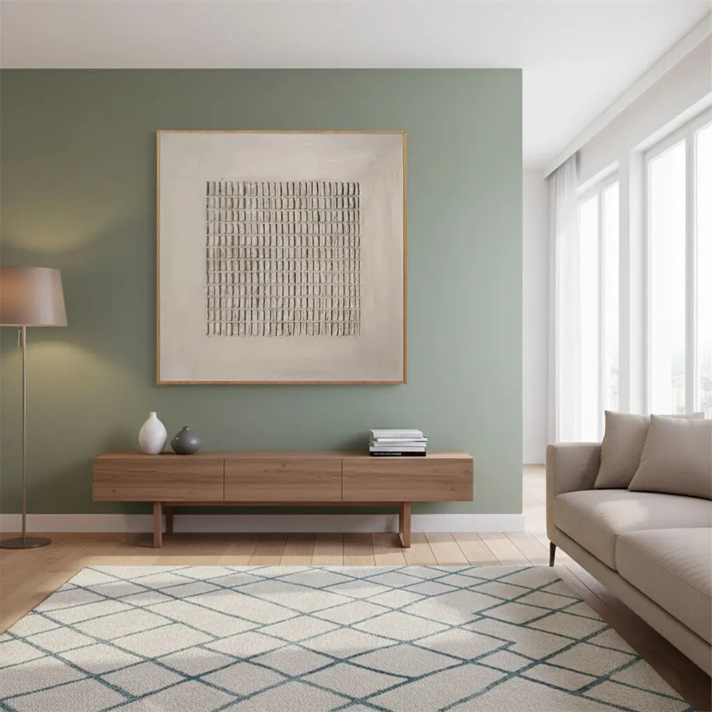 Beige & Brown Abstract #BBM8 ArtiQuo
