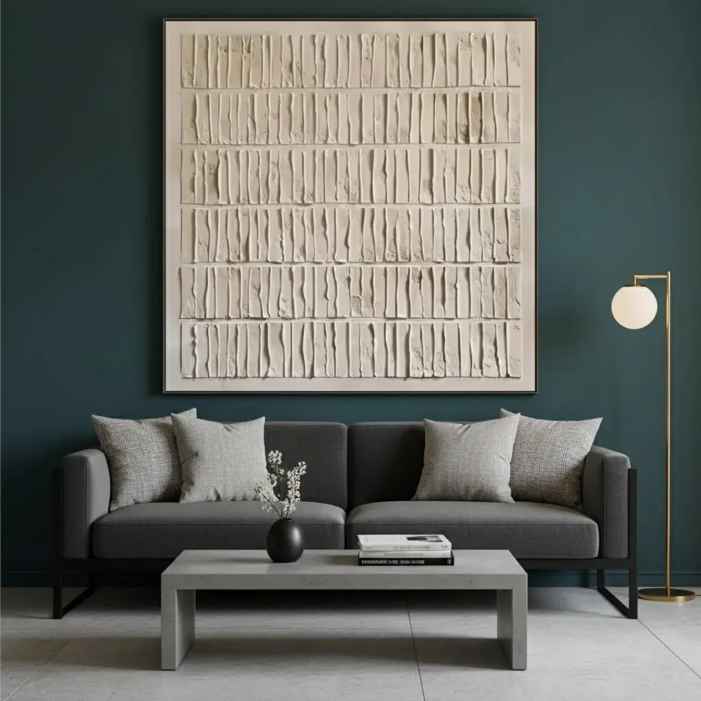 Beige & Brown Abstract #PB91 ArtiQuo