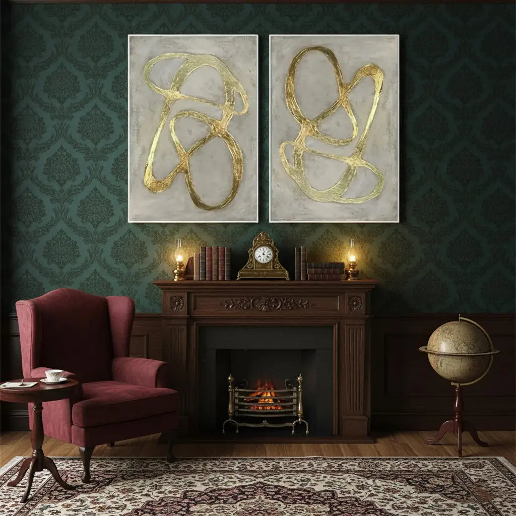 Abstract Painting Set of 2 #PB97 ArtiQuo