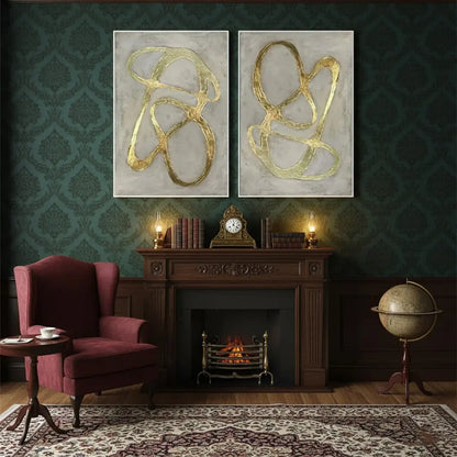 Abstract Painting Set of 2 #PB97 ArtiQuo