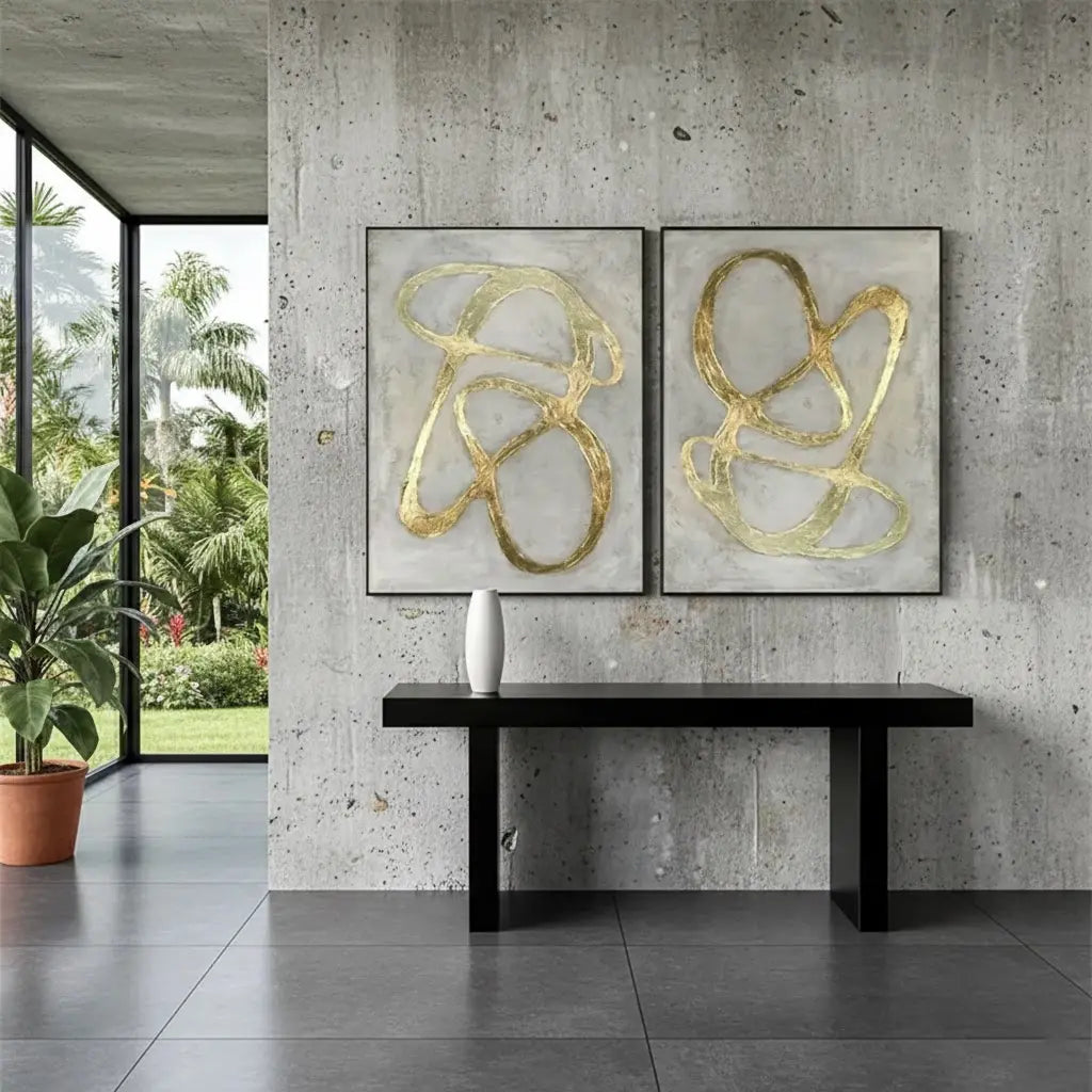 Abstract Painting Set of 2 #PB97 ArtiQuo