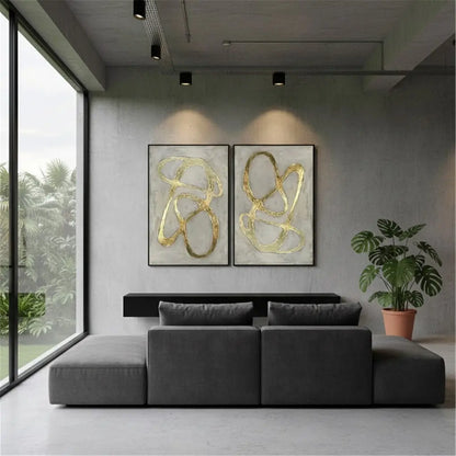 Abstract Painting Set of 2 #PB97 ArtiQuo