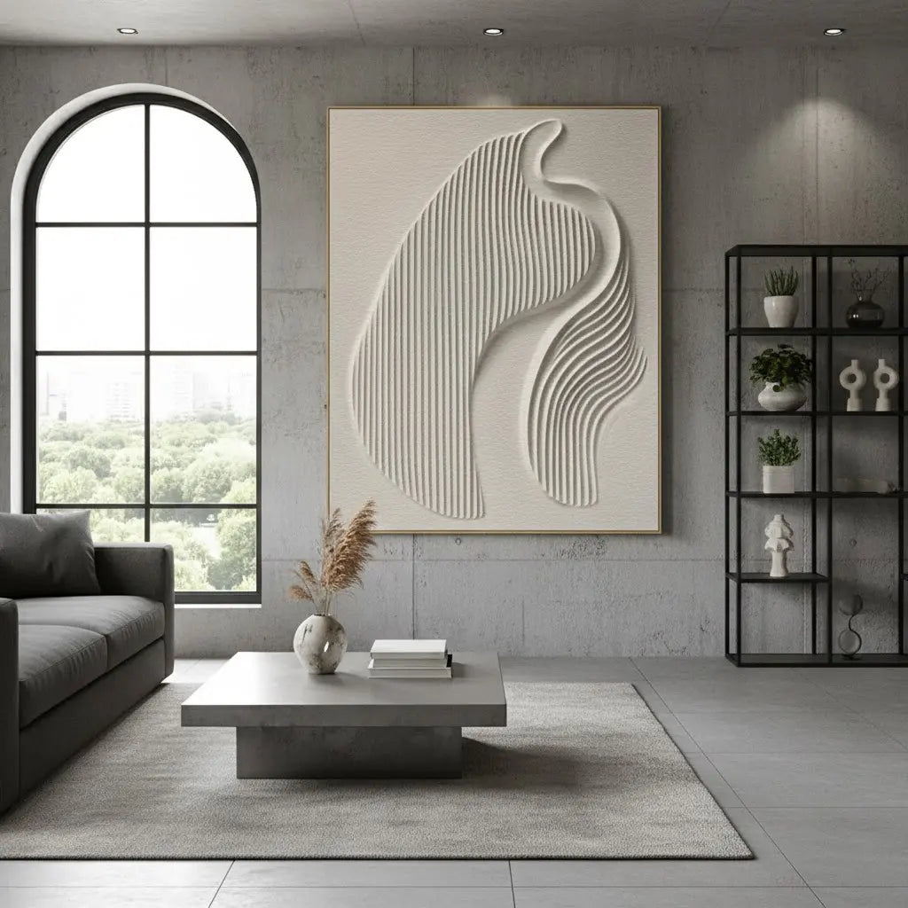 Beige & Brown Abstract #PB98 ArtiQuo