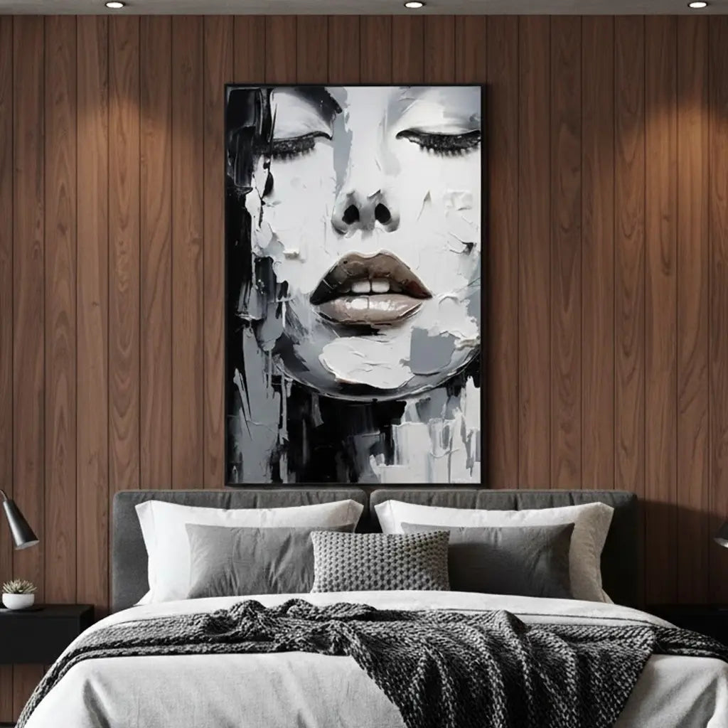 Abstract Portrait Texture Wall Art #P99 ArtiQuo