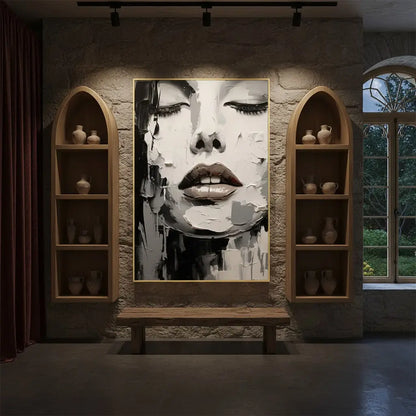 Abstract Portrait Texture Wall Art #P99 ArtiQuo