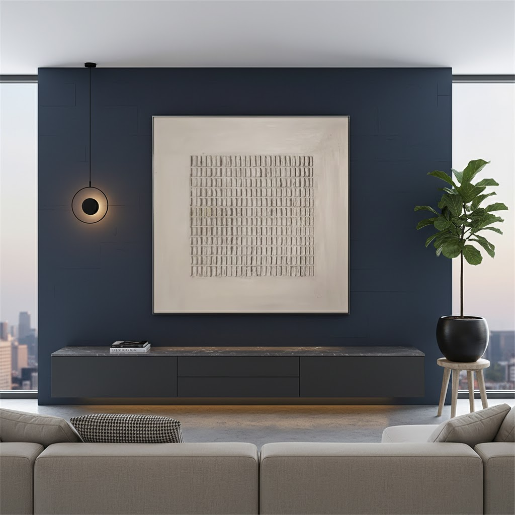 Beige & Brown Abstract #PB8 ArtiQuo