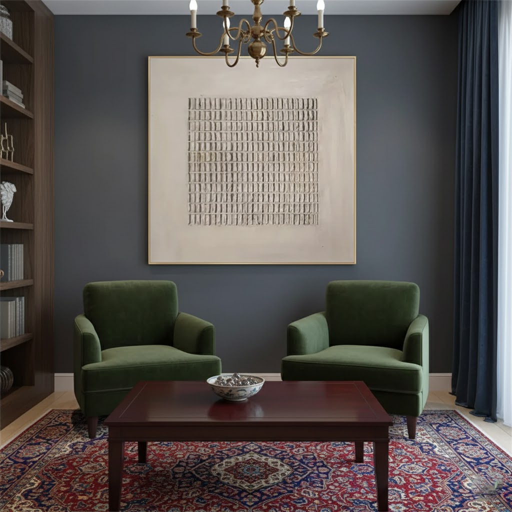 Beige & Brown Abstract #PB8 ArtiQuo