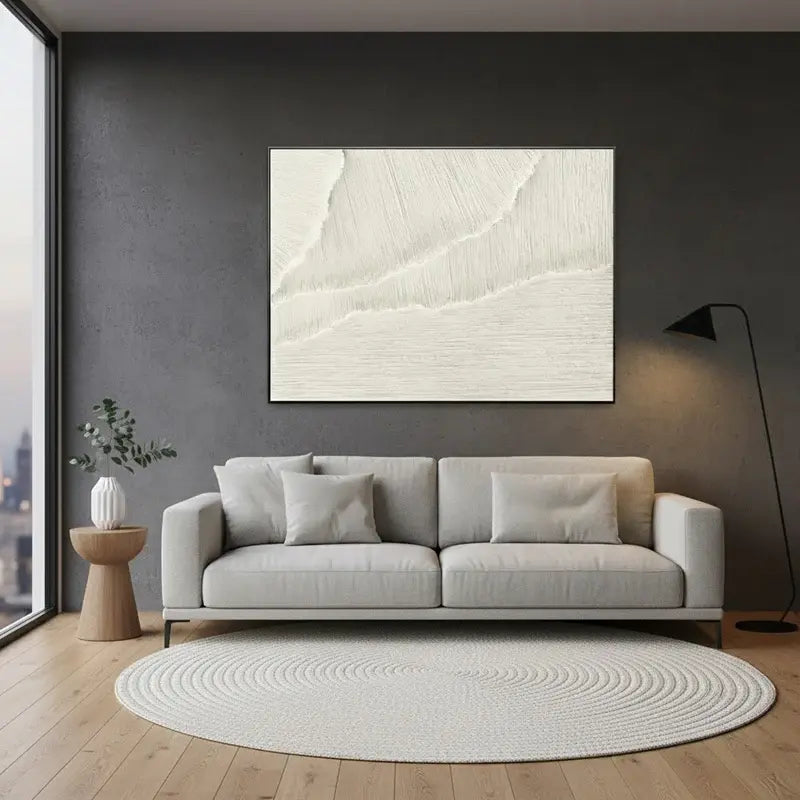 Plaster Art Minimalist Textured Painting #WM11 ArtiQuo