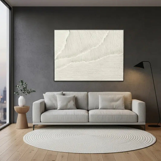 Plaster Art Minimalist Textured Painting #WM11 ArtiQuo